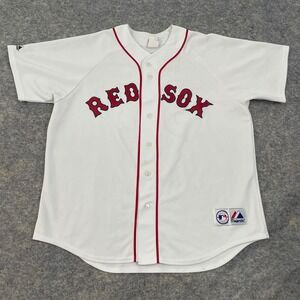 VTG Majestic David Ortiz Boston Red Sox Jersey #34 Men's XL White Made in USA
